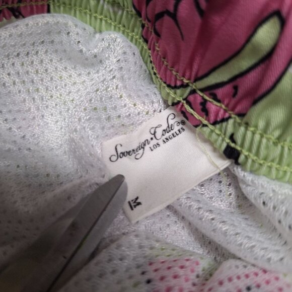 Sovereign Code Flamingo Board‎ Shorts Swim Trunks Drawstring Mens Medium Beach - Picture 3 of 6